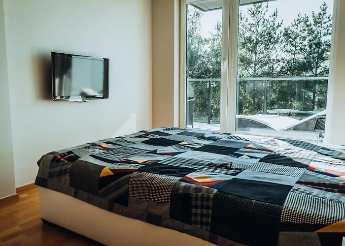 شقة Vanagupes Terasa - Apartamentai Prie Juros Palangoje